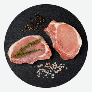 Корейка свиная на кости Selgros стейк охлажденный ~900 г