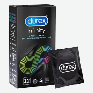 Презервативы Durex Infinity с анестетиком гладкие 12 шт
