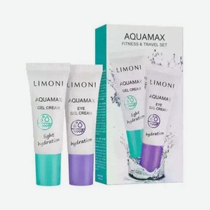 Набор Fitness & Travel Set (Aquamax Gel Cream 25ml+Aquamax Eye Gel Cream 25ml), LIMONI