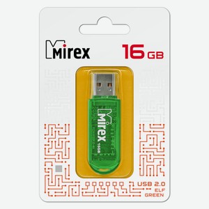 Флешка Elf USB 2.0 13600-FMUGRE16 16Gb Зеленая Mirex