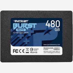 Твердотельный накопитель(SSD) Burst Elite 480Gb PBE480GS25SSDR Patriot Memory