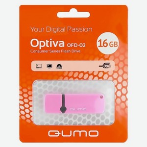 Флешка Optiva 02 QM16GUD-OP2-PINK 16Gb Розовая Qumo