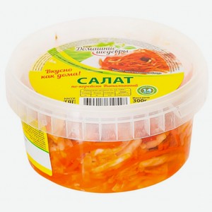 Салат Домашние Шедевры морковь по-корейски Витамин, 300г
