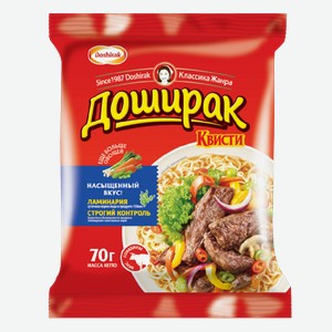 Лапша  Доширак Квисти  со вкусом говядины б/п 70г