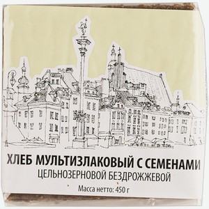 Хлеб ржаной Олд Таун мультизлаковый с семенами Салехов м/у, 450 г