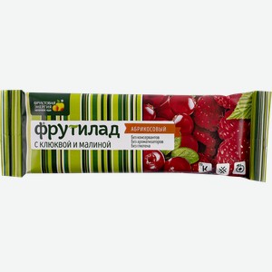 Батончики фруктово-ягодный Фрутилад Клюква малина Белое дерево м/у, 30 г