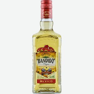 Спиртной напиток Текила Эль Бандидо Негро Голд 38% 0,7 л /Италия/