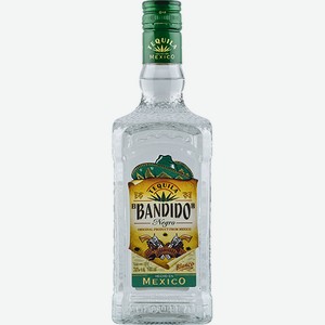 Спиртной напиток Текила Эль Бандидо Негро Бланко 38% 0,7 л /Италия/
