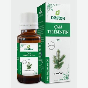 DESTEK Косметическое эфирное терпентинное (сосновое) масло для бани, для тела, ароматерапия