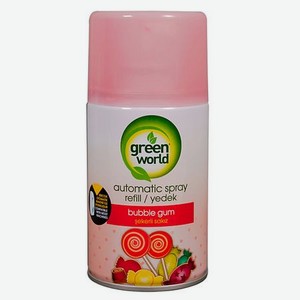 GREEN WORLD Освежитель воздуха (сменный баллон) Bubble gum