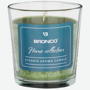 Свеча 7,8*8,5см в стакане Бронко арома стеариновая оливков Бронко , 1 шт