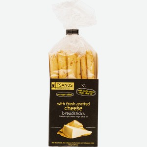 Хлебные палочки Цанос мини с сыром Евангелос Цанос кор, 55 г