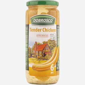 Колбаски из курицы Доброско Тендер чикен Добрина с/б, 540 г