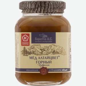 Мед цветочный Берестов горный Частные пасеки с/б, 200 г