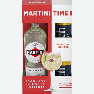 Напиток винный Martini Bianco, 1л + Тоник Rich, 330мл х 2шт