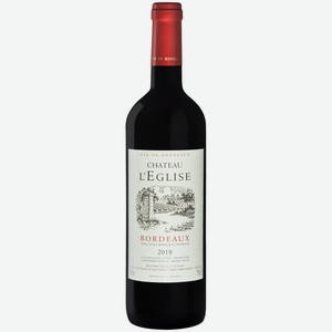 Вино Chateau L eglise красное сухое, 0.75л
