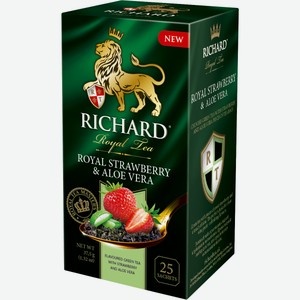Чай Richard зеленый клубника-алоэ, 1.5г x 25 шт