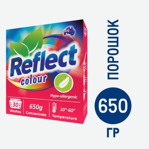 Порошок стиральный Reflect Colour для цветных вещей концентрированный, 650г