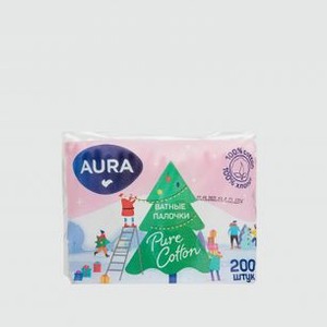 Ватные палочки AURA Limited Edition 200 шт