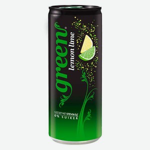 Напиток Green без сахара Лимон и Лайм 0,33 л