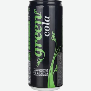 Напиток Green Cola сильногазированный без сахара 0,33 л