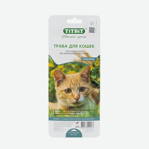 Лакомство Titbit трава пшеницы для кошек 50 г
