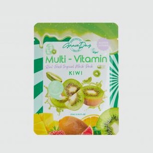 Тканевая маска с экстрактом киви GRACE DAY Multi-vitamin Kiwi Mask Pack 27 мл