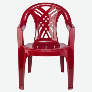 Кресло пластиковое «Каждый день» бордовое, 60х66х84 см