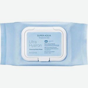 MISSHA Салфетки Super Aqua Ultra Hyalron для умывания и снятия макияжа