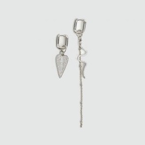 Серьги-трансформеры SENSITIVE Silver Snake Earrings 2 шт