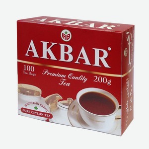 Чай черный Akbar 100пак