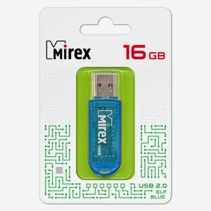 Флешка Elf USB 2.0 13600-FMUBLE16 16Gb Синяя Mirex
