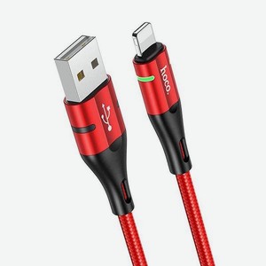 Кабель USB для Apple Lightning U93 1.2м Красный Hoco