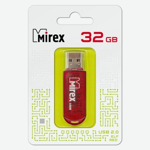 Флешка Elf USB 2.0 13600-FMURDE32 32Gb Красная Mirex