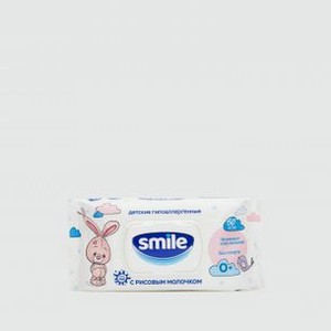 Влажные салфетки SMILE Baby С Рисовым Молочком 60 шт