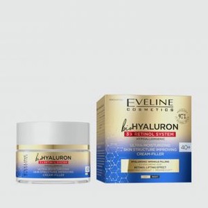 Увлажняющий крем-филлер для лица EVELINE Retinol System 40+ 50 мл