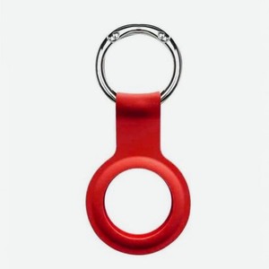 Чехол-брелок Devia Silicon Key Ring для AirTag - Red