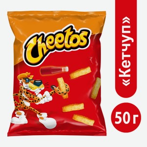 Снеки Cheetos Кетчуп кукурузные, 50г