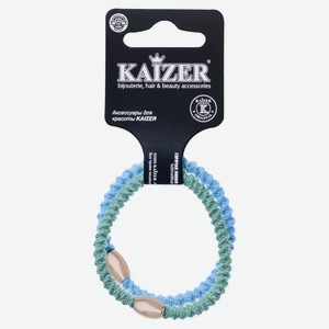 Резинка для волос Kaizer тканевая дизайнерская, d 55 мм, 2 шт