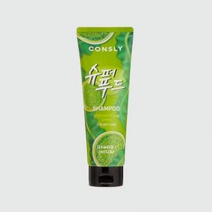 Шампунь с экстрактами водорослей и зеленого чая Матча для силы и блеска волос CONSLY Seaweed & Matcha Shampoo For Strength & Shine 250 мл