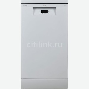 Посудомоечная машина Beko BDFS15020W, узкая, напольная, 44.8см, загрузка 10 комплектов, белая