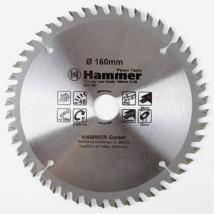 Пильный диск Hammer 205-202 CSB PL, по ламинату, ДСП, 160мм, 20мм, 1шт [30673]