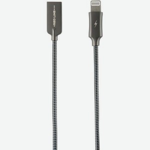 Кабель Redline Flex, Lightning (m) - USB (m), 1м, в оплетке, черный [ут000015519]
