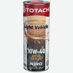 Моторное масло TOTACHI Niro Lv Semi-Synthetic, 10W-40, 1л, полусинтетическое [19601]