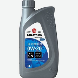 Моторное масло TAKAYAMA SAE, 0W-20, 1л, синтетическое [605553]