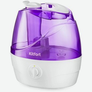 Увлажнитель воздуха ультразвуковой KitFort КТ-2834-1, 2.2л, белый/фиолетовый