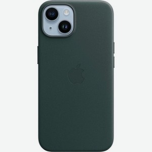 Чехол (клип-кейс) Apple Leather Case with MagSafe A2906, для Apple iPhone 14, темно-зеленый [mpp53zm/a]