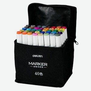 набор маркеров для скетчинга Deli 70807-40, 40 цвет., ассорти