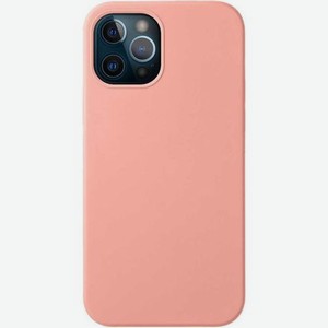 Чехол (клип-кейс) Deppa Liquid Silicone, для Apple iPhone 12/12 Pro, противоударный, розовый [87712]