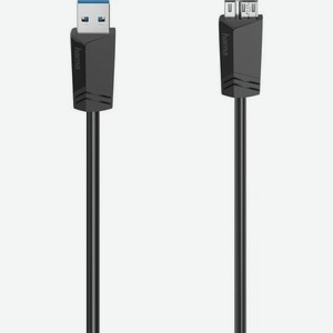 Кабель HAMA H-200627, micro USB (m) - USB (m), 1.5м, 0.9A, черный [00200627]